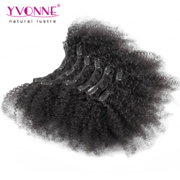 Brazilian Afro Kinky Curly Clip in Hair Extensions